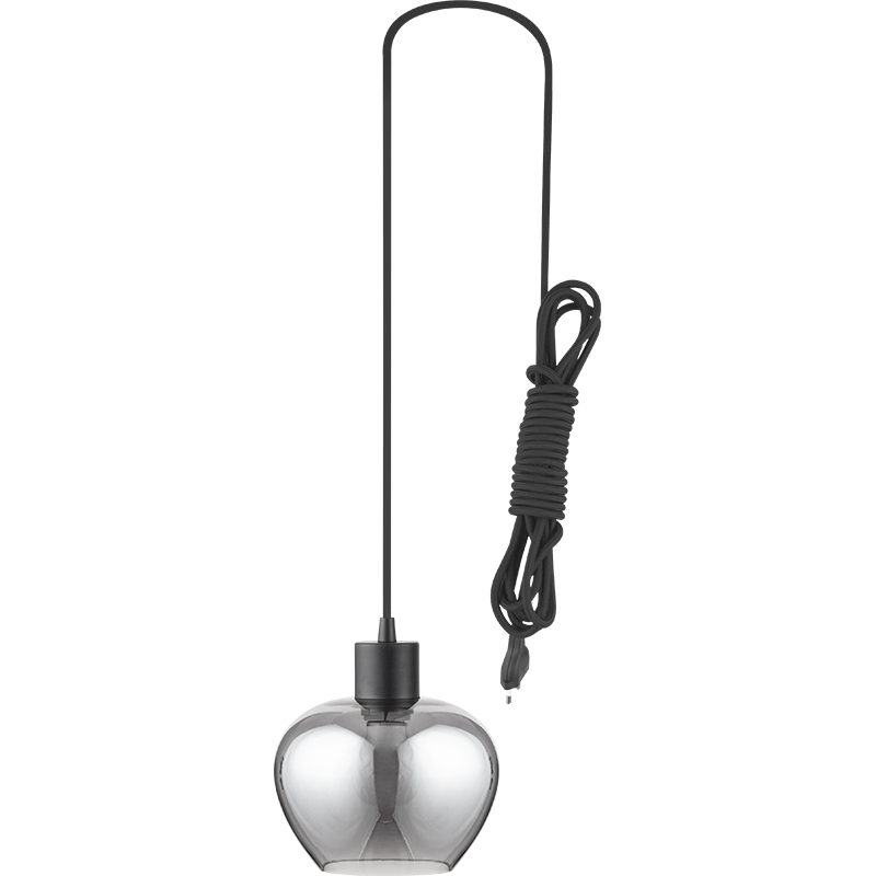 Modren Elegant Light Kelly Chandelier Full Smoke Glass Adjustable Window Pendelleuchte Hook E27