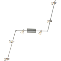 Moderner 3-strahliger Pendel-Deckenstrahler Industrial Satin GU10