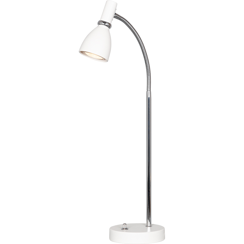 Einfache und attraktive Tischlampe mit verstellbarem Flexarm und dimmbarem GU10-Licht