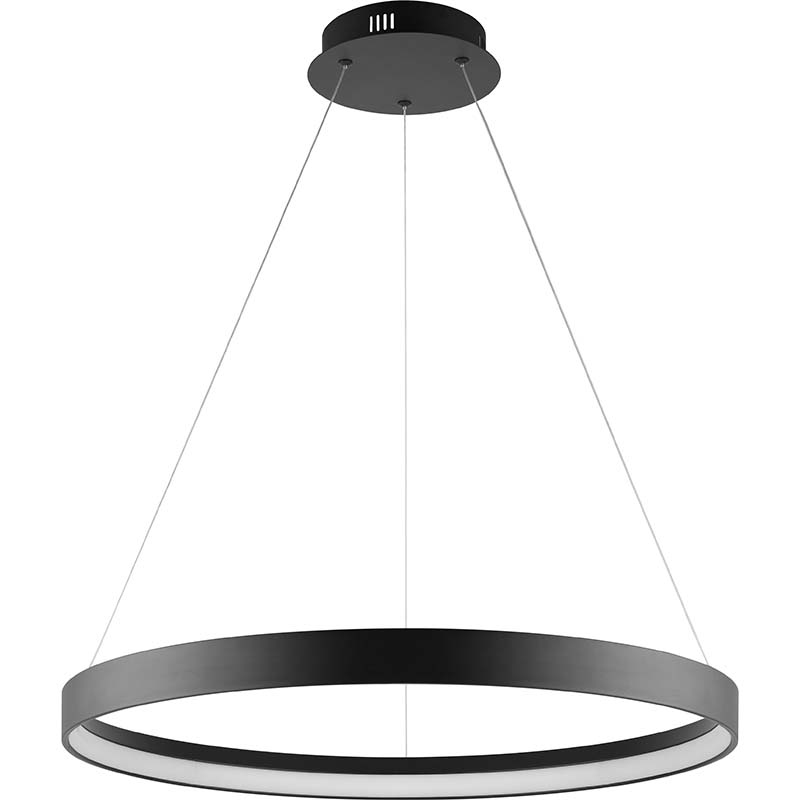 Moderne LED Taklampe Sandy Black Pendelleuchte Durchmesser 61,5 cm DIM mit RF-Fernbedienung