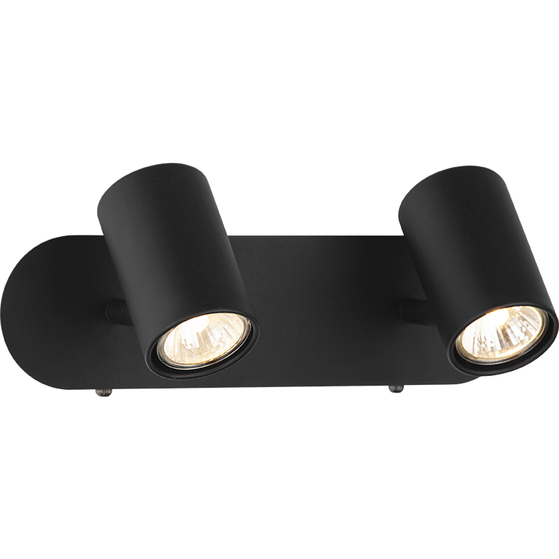 Nordic Modern Style Light Twin Wall Spot Light Home Dekoratives Licht Sandy Black GU10 Dim