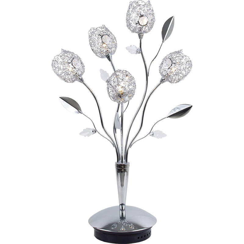 Crystal Flower Tischlampe 5lys von Bling Crystal Flower Shades G4