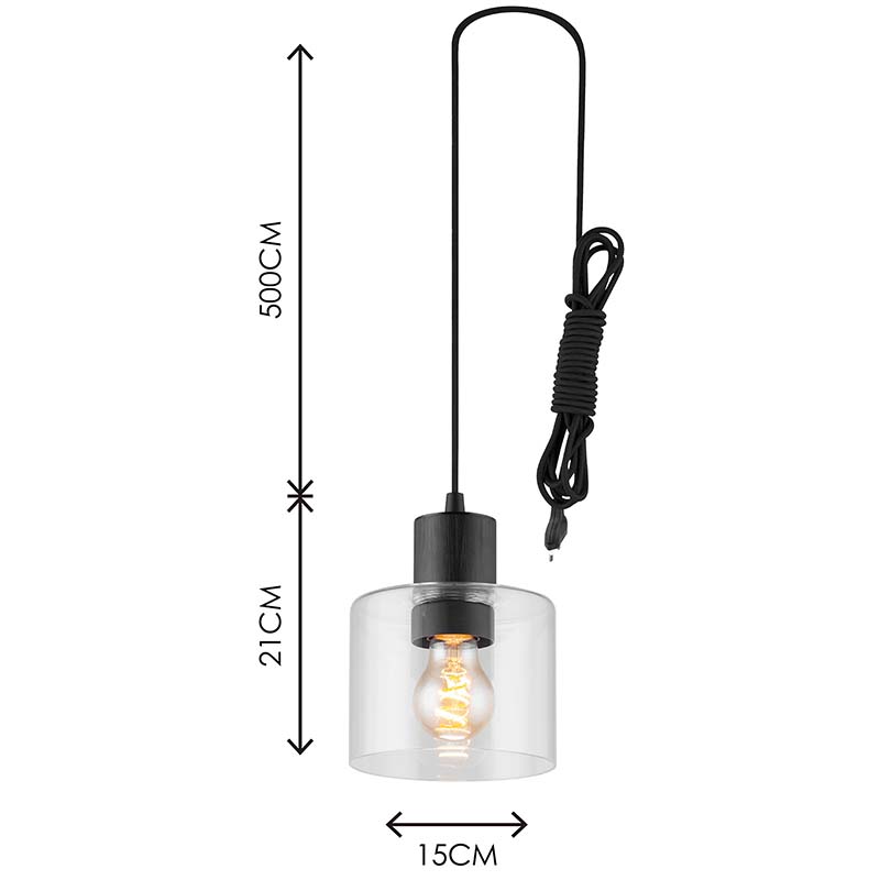 Modren Simple Light Attraktiver Kronleuchter Dekoratives Klarglas Verstellbare Pendelleuchte E27 Dim