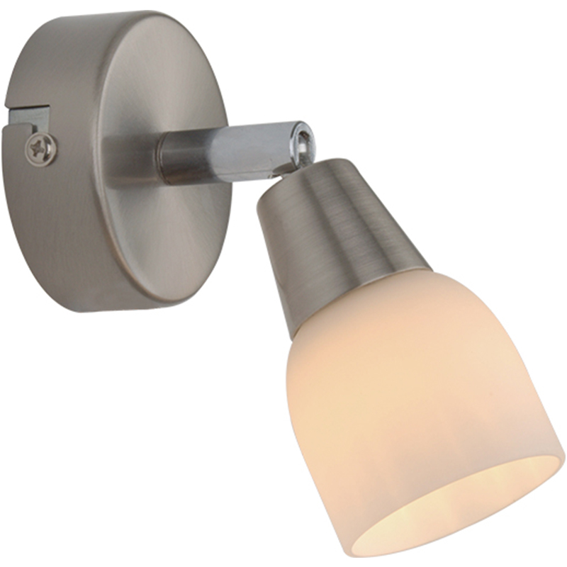 Schlichtes, schlichtes Design des Opalglas-Wandstrahlers Home Light G9