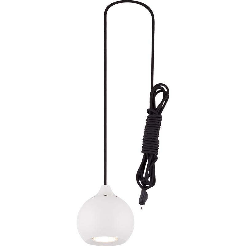 Schlichte Attraktive Almond Ball Light Verstellbare Fensterpendelleuchte Sandweiß GU10