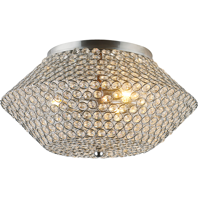 Elegantes Design von Nest High Transparent Bling Crystal Shade Shinny Bling Deckenleuchte G9