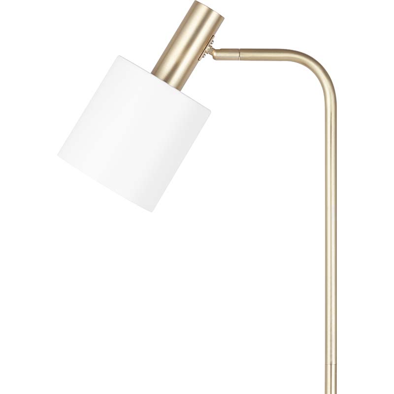 Elegante nordische Authenic Design Stehlampe zum Lesen Mattweiß E27