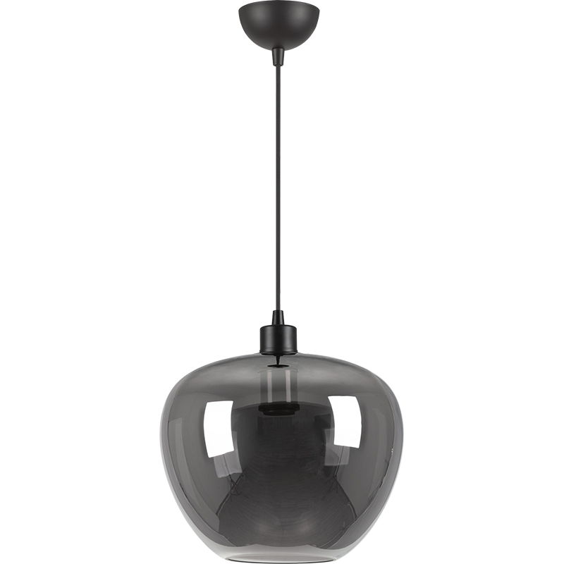 Modren Simple Light Kelly Chandelier Full Smoke Glass Verstellbare Pendelleuchte Dia29cm E27